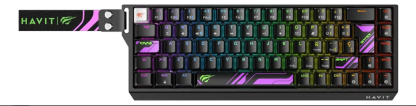teclado gamer magnético havit kb922l pro | rgb | formato 65%