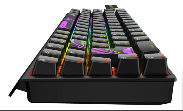 teclado gamer magnético havit kb922l pro | rgb | formato 65%