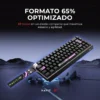 teclado gamer magnético havit kb922l pro | rgb | formato 65%
